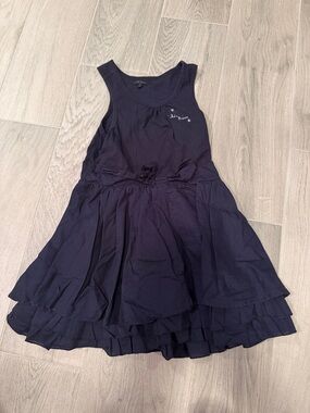 IKKS Girls' Navy Tank Dress with Bow Size 5